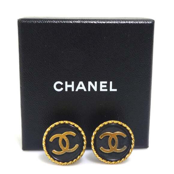 Chanel Cc Logo Clip-On Earrings Gold- #256763C58B
